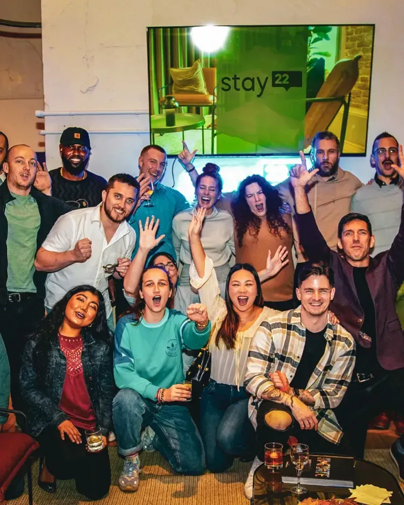 L'équipe de Stay22 réunie.